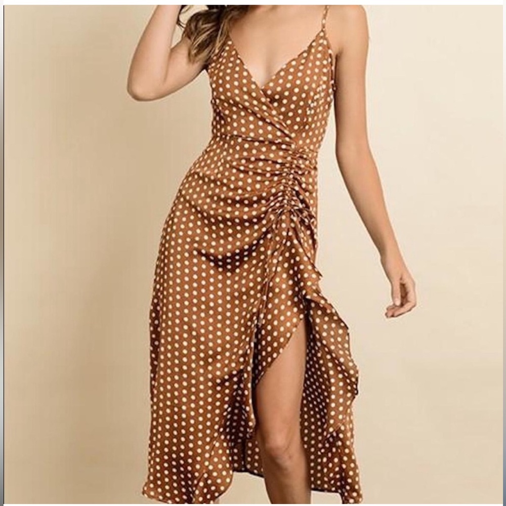 NWT! Polka Dot Midi Dress